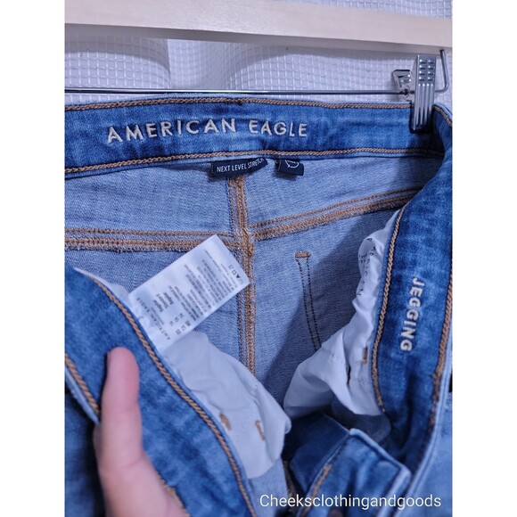 American Eagle Distressed Jegging Women's size 14 R - Picture 7 of 8
